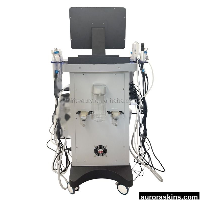 2026 14 in 1 Hydrodermabrasion Face Care Spa Machine Oxygen Jet Water Bubbles H2O2 Facial Skin Cleaning Machine