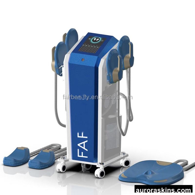 Professional 5-Handles Aurora Skins Neo RF 14 Tesla Body Sculpting Machine for Muscle Building Breast Massager Fast Slimming
