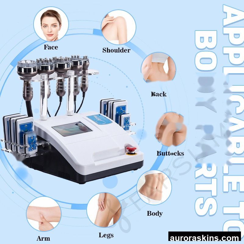 Portable S Shape Cavit Vacuum Negative Pressure Body Shaping Vacuum Cavit System 6 in 1 S Shape Vacuum Slimming Cavit Machine