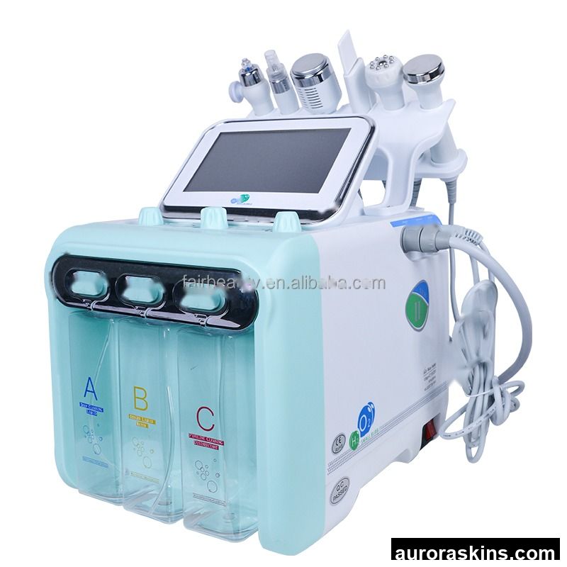 Professional 6-in-1 Oxygen Jet Facial Machine for Deep Pore Cleansing Skin Rejuvenation in SPA Center Beauty Salons