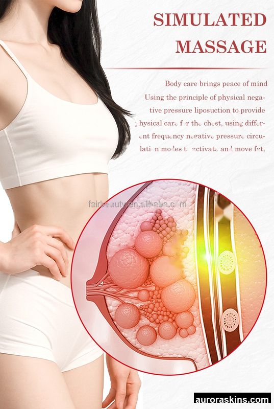 Multi-Purpose 6-Channel Therapy Device-Buttock Lifting, Breast Firming, with 8 Vibrating Applicators 1 Negative Pressure Handle