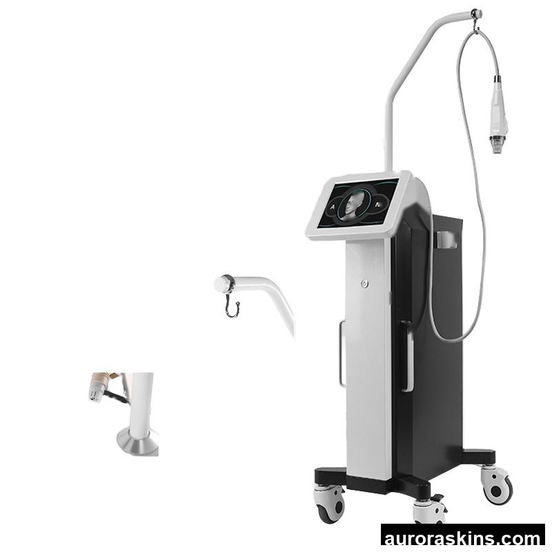 Gold Microneedle RF Beauty Instrument Commercial Use Waterproof AU Facial Lifting Skin Rejuvenation Fades Neck Lines Cn Eu Uk