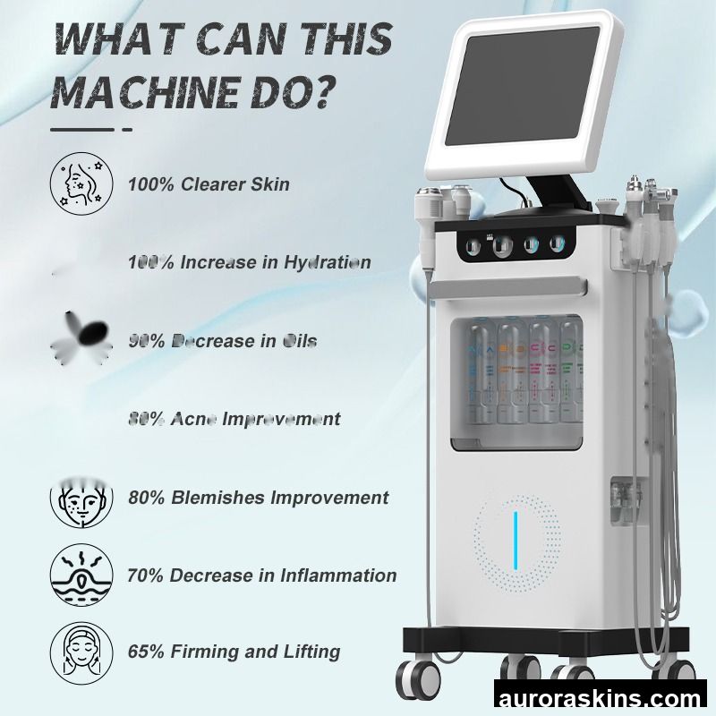 2026 Facial Machine Deep Cleaning Blackhead Removal Facial Spa Beauty Oxygen Machine Multifunctional Desktop Machine for Salon