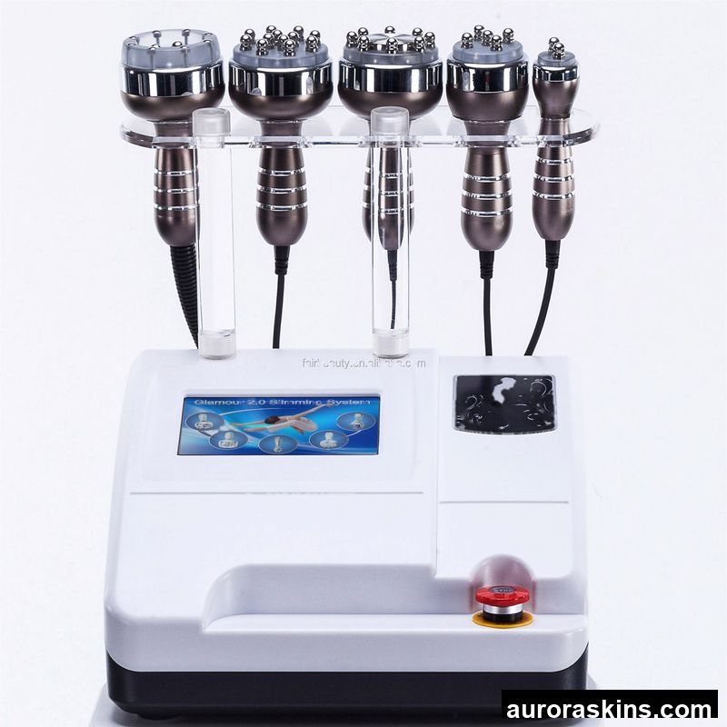 Aurora Skins 5-in-1 Multi-functional Face Lifting Skin Tighten Body Slimming Contouring Equipment with Rediofrequency Handle