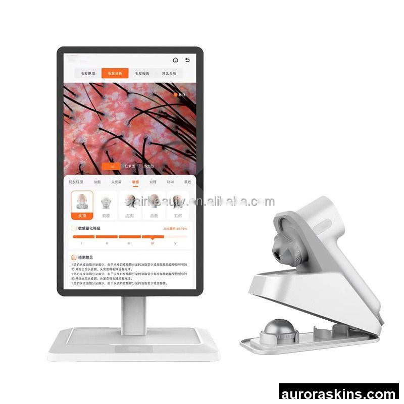 2 in 1 AI Intelligent Hair Analyzer +Skin Analysis Beauty Machine With Screen HD AI Good Testing Device Hot in Salon/ Spa