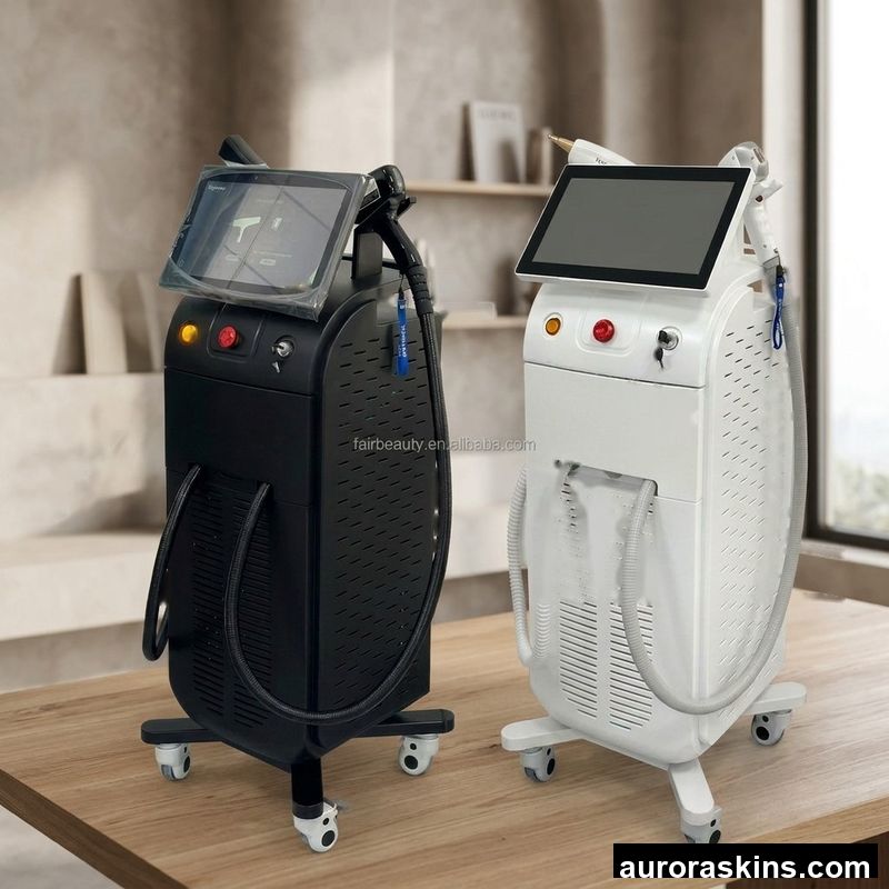808nm Diode and Nd Yag Laser Beauty Machine 2 in 1 Salon Care Device Touch Screen Hair and Skin Treatment Equipment