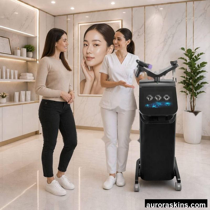 4 in 1 Cold Hammer Scar Removal Skin Tightening Stretch Mark Removal Anti-Aging Crystallite Depth 4 Handles Microcrystal Machine