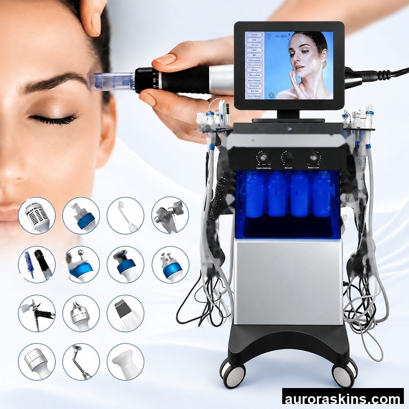 US/EU/UK Warehouses 14 in 1 Oxygen Jet Diamond Peeling Deep Cleaning Machine Water Facial Hydrodermabrasion Facial Machine