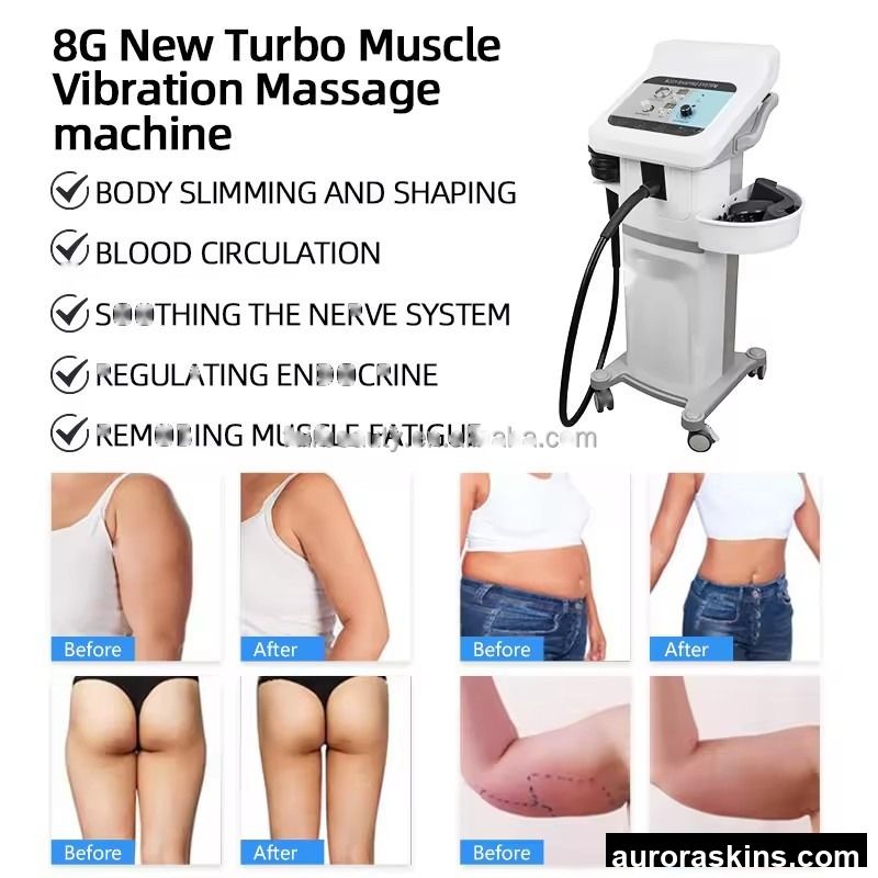 8G New Turbo Muscle Vibration Massage Machine G8 Anti Cellulite Body Slimming Machine G5 Massager Salon Body Shaping Equipment