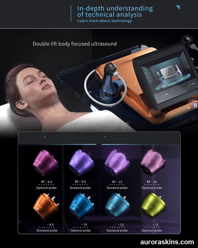 MRTS Gold TT 12D Hiu Portable Skin Tightening Instrument SMAS HIIFU Facial Lifting Wrinkle Removal Hefu SMAS Beauty Instrument