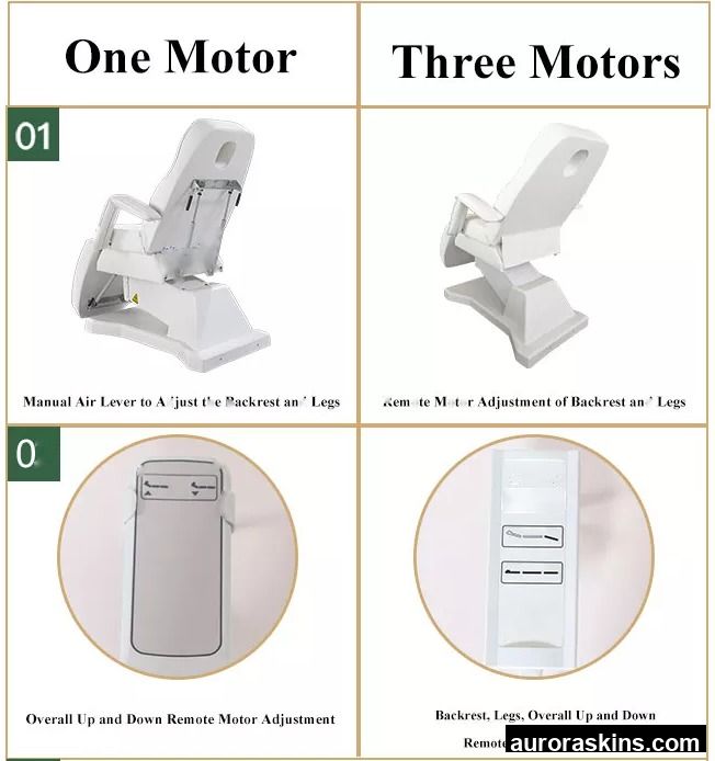 2023 Newest 3 Motors Body Massage Bed & Chair for Beauty Salon & Spa Use 110V/220V