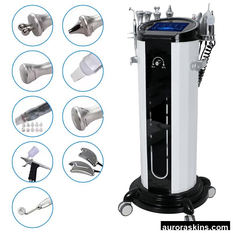 9 in 1 Facial Instrument Deep Cleaning Blackhead Removal Oxygen Machine Multifunctional Skin Care Beauty Equipment Whitening