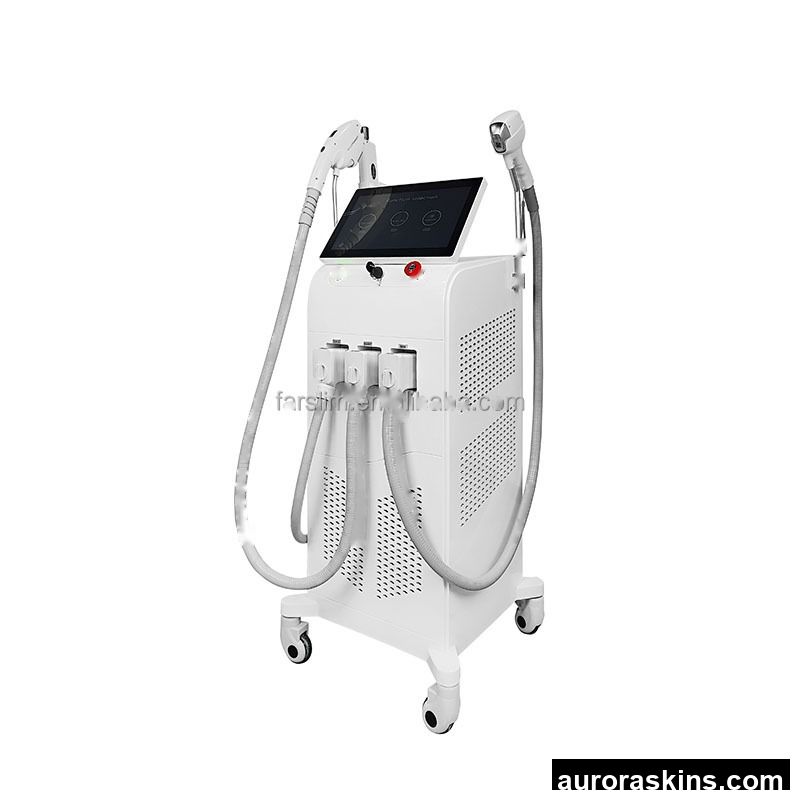 Professional 3 in 1 Skin Beauty Device Diode Hair Removal IPL Skin Rejuvenation Whitening Nd.yag Carbon Peeling Beauty Machine