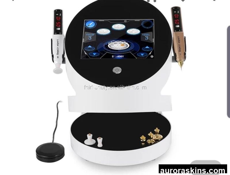 Cold Plasma Jet with Ozone-Aurora Skins Dual-Function Device for Home or Spa Use-Removes Acne, Lifts Skin, and Smooths Wrinkles