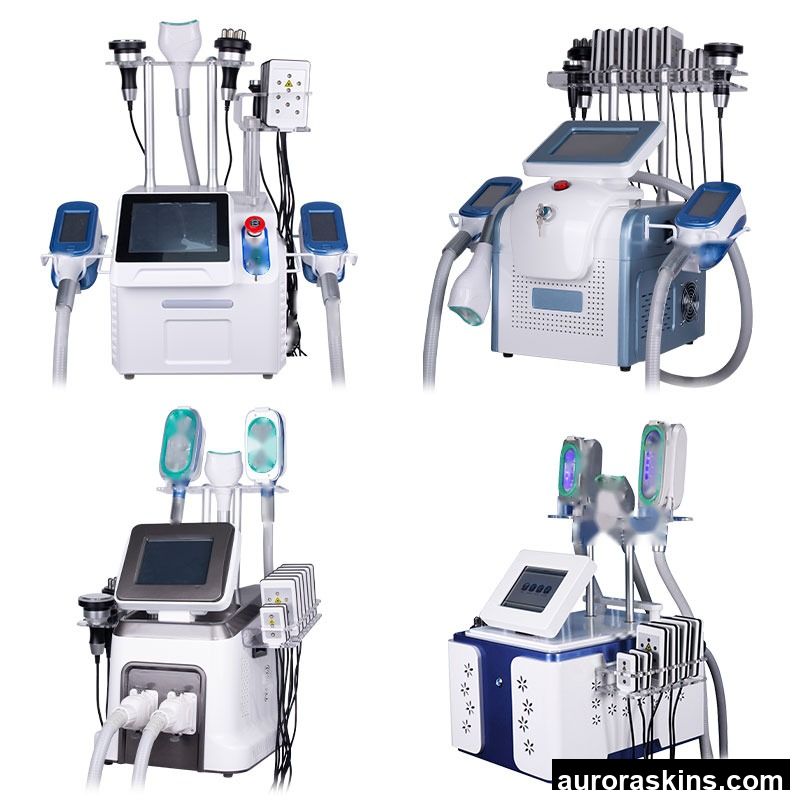 Aurora Skins Choice Desktop CRYO 3*360 Degree Cryolipol Cool Cellulite Slimming Machine Fat Freezing Esthetic Medicine Vacuum RF Lipo