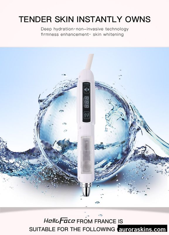 2026 Aurora Skins Premium 2-in-1 Cold Hammer Facial System-Skin Renewal, Mesotherapy Infusion, Face Lifting, and Anti-Aging Device