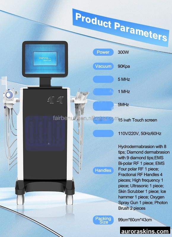 2026 Aurora Skins Multifunctional 15-in-1 ABS Vacuum Skin Health Improvement Tool-Dermabrasion and Deep Purifying Unit