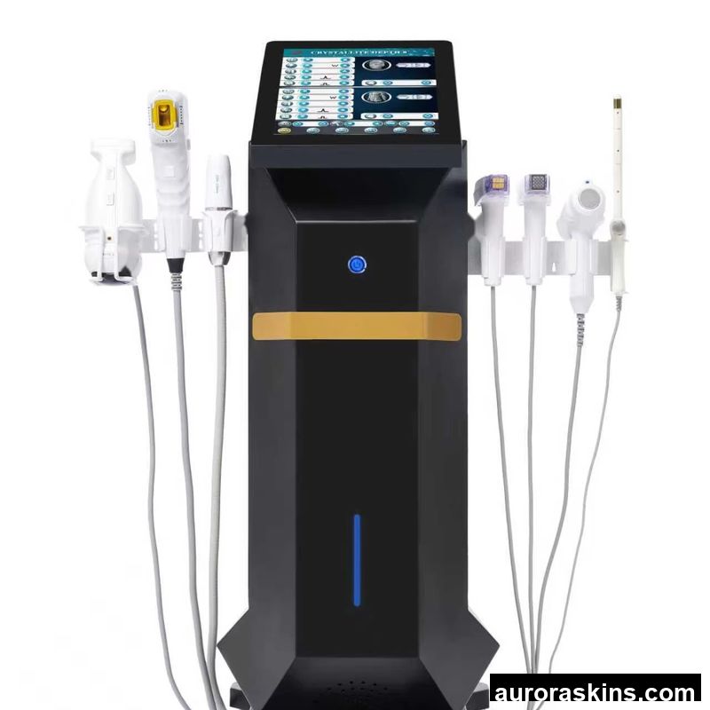 Aurora Skins a 7in1 M8 Vaginal Face Body 12D 13mm 18mm Multi Row ICE Single Point Vmax 360 Body Contouring Jade Roller Skincare