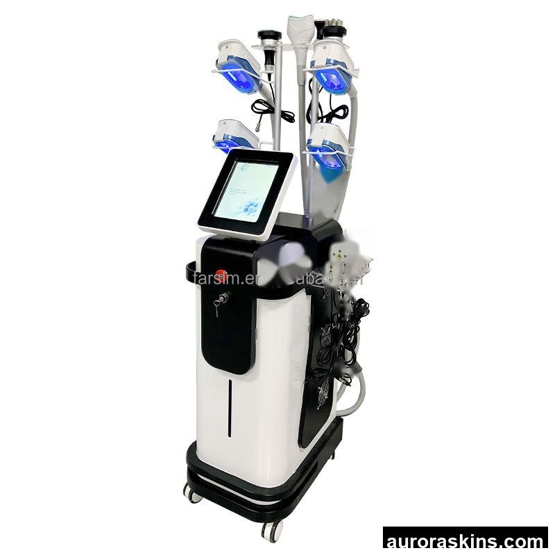 Aurora Skins 9in1 Factory 360 Cryolipoly Cryotherapy Cool Tech Cryo Fat Freeze Vacuum Suction Sculpting Therapy Slimming Machine