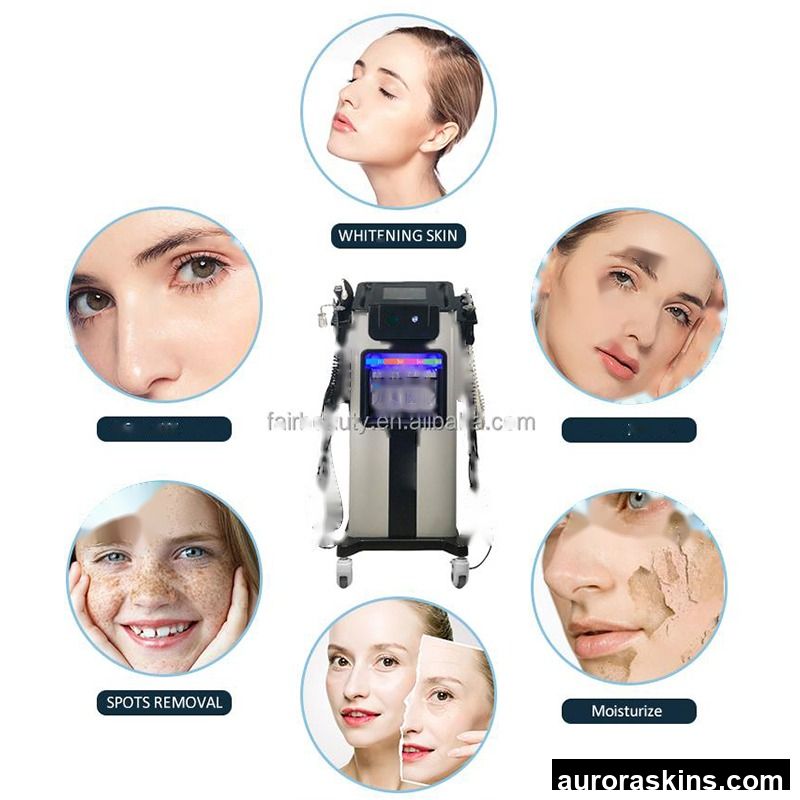 Aurora Skins a 8in1 10in1 Face Body Cleaner Roller Massager Standing Model Body Contouring Jade Roller Skincare Facial
