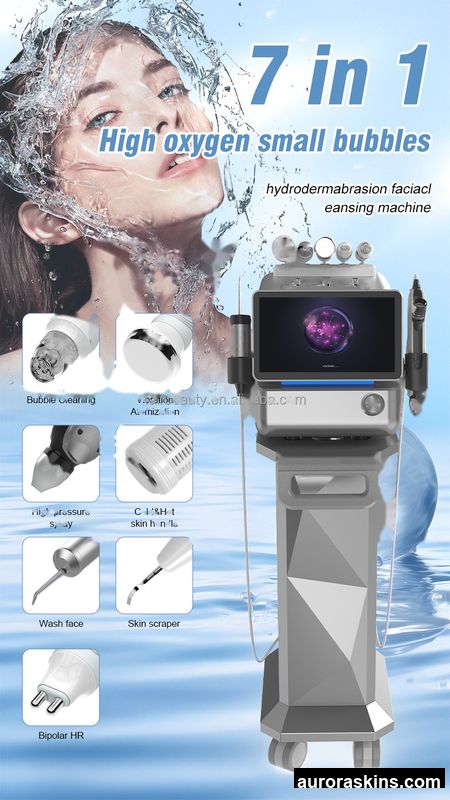 2026 Facial Instrument Deep Cleaning Hydraulic Exfoliation Oxygen Machine Multifunctional Skin Care Beauty Spa Microcrystalline