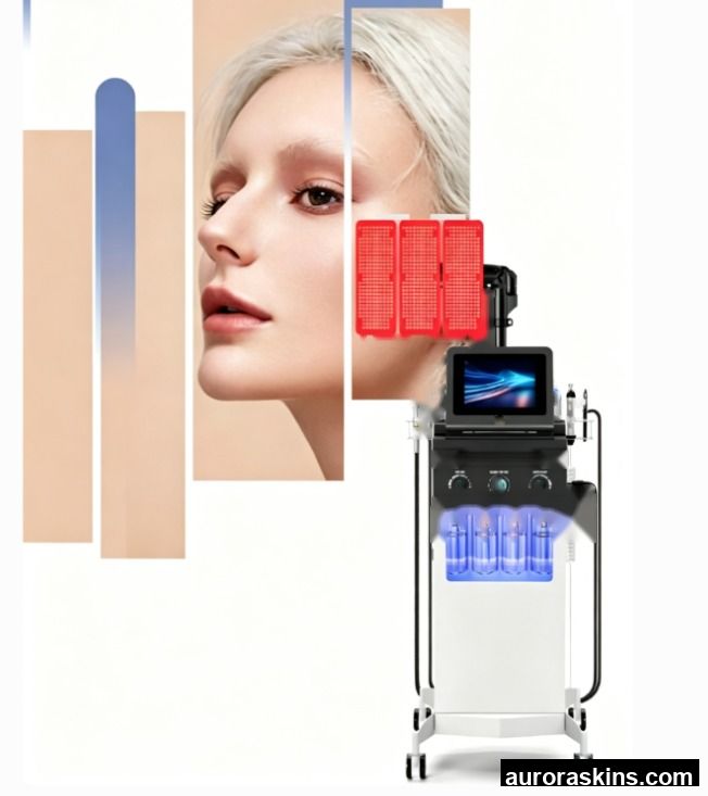 PDT+ Vortex Facial Cleansing 7 Color Light Skin Care Machine Home Use / Salon Skin Rejuvenation Tightening Facial Tool