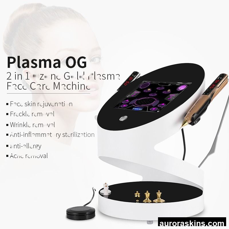Cold Plasma Jet with Ozone-Aurora Skins Dual-Function Device for Home or Spa Use-Removes Acne, Lifts Skin, and Smooths Wrinkles