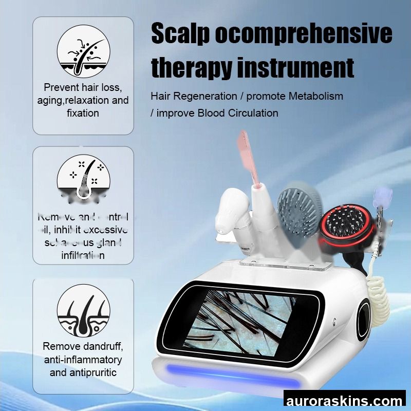 PDT Phototherapy Commercial Multifunctional Hair Care Analyzer Scalp Skin Care Analyzer Hair Regeneration Beauty Scalp Massager