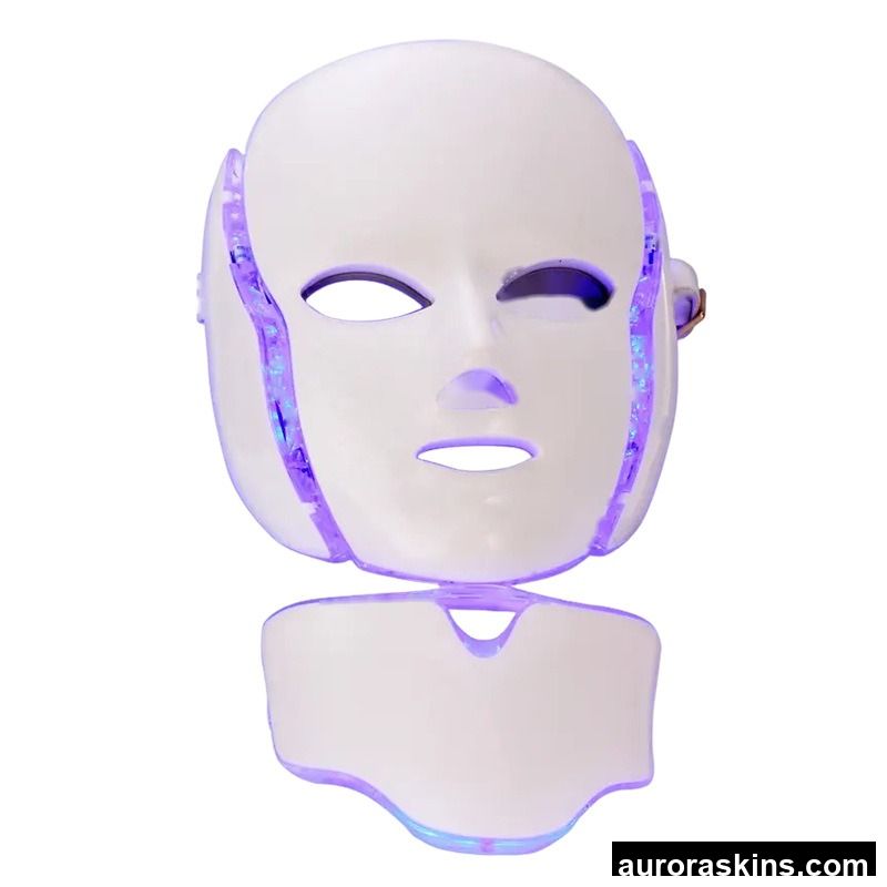 Large LED Row Light Mask Instrument ABS Cross-Border Neck Acne Beauty Rejuvenation Spectrometer Colorful Beauty Personal Care