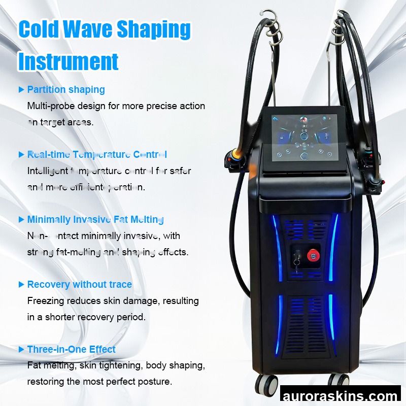 Ice-Microwave Fat Dissolving Body Shaping Machine Cellulite Removal Anti-Aging Coolwave 2.45GHz Microwave Beauty Machine