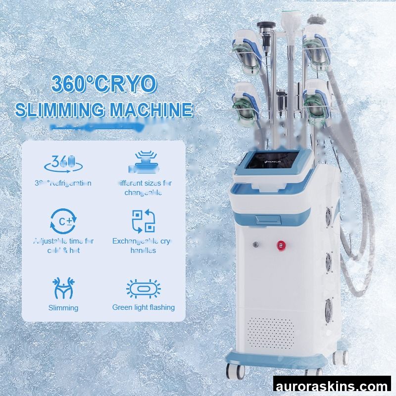 360 Massager Machine 360 Cryo Slimming Lymphatic Drainage Cryotherapy 4 Handle for Fat Freezing Cryo Therapy Slimming Machine