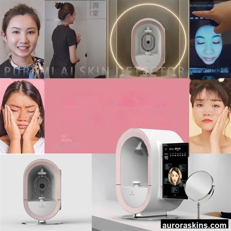 Meitake AI Intelligent High Definition Facial Skin Analysis Detector 15-Inch Touchscreen Portable WiFi-Connected JP Commercial