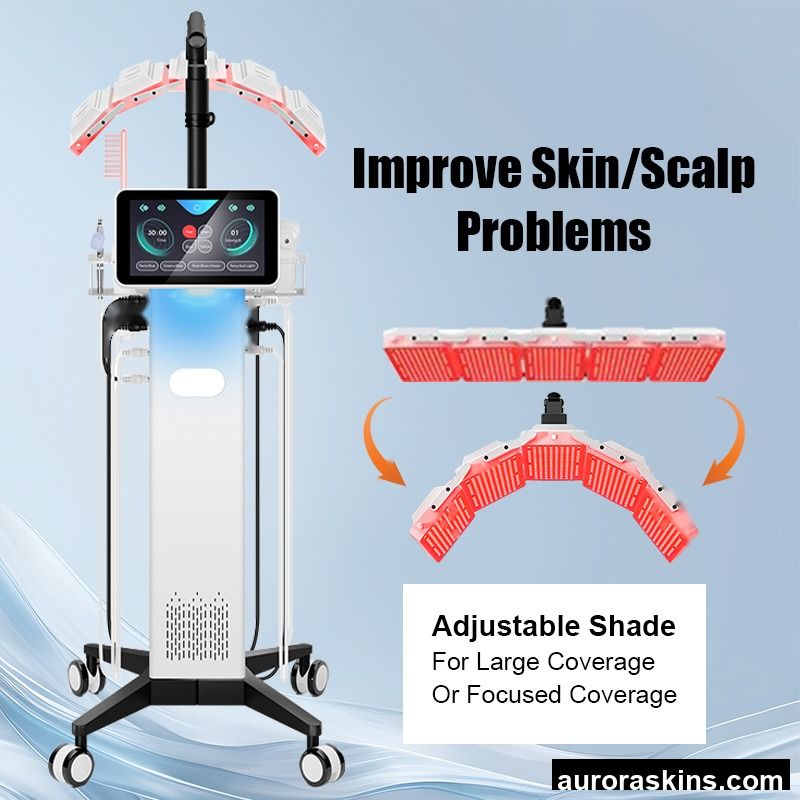 7 Colors PDT LED Light Therapy Scalp Analyzer Hair Growth Scalp Care Analyzer Hair Skin Analyzer Hair Regrowth Beauty Device