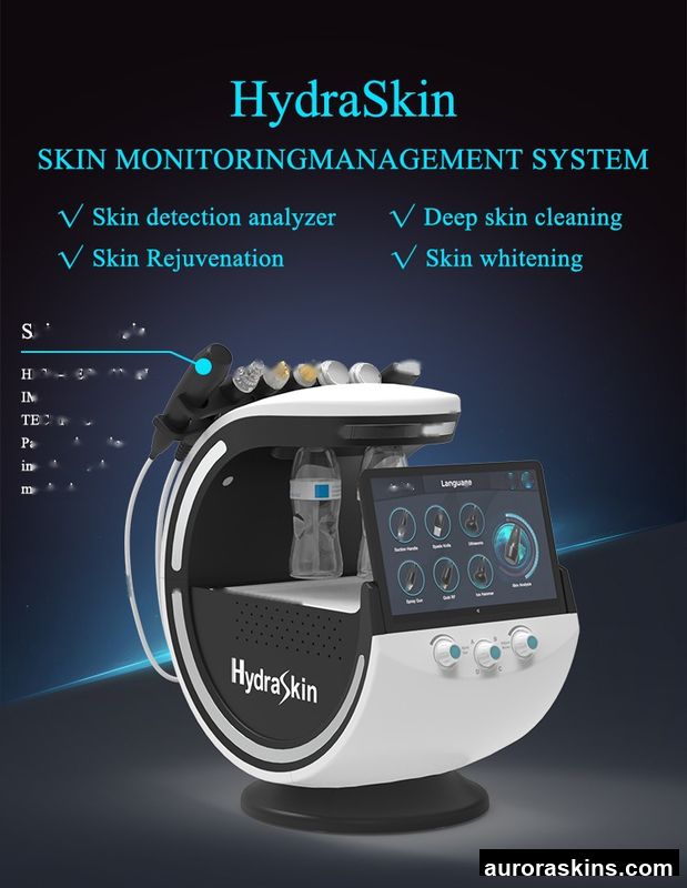 2026 Aurora Skins Portable 7-in-1 Water Beauty Skin Rejuvenation Device with Blackhead Removal and Skin Analysis