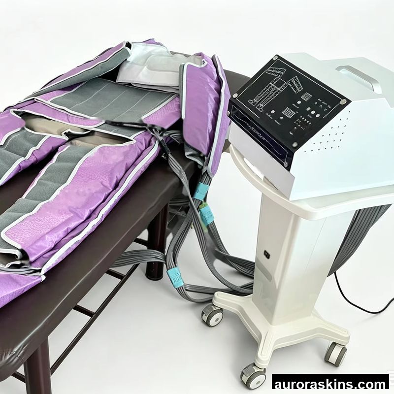 Aurora Skins 2 in 1 Pressotherapy Machine Lymphatic Drainage Air Compression Massage Suit with 24 Groups of Air Chambers for Salon
