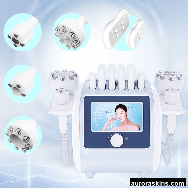 Pale Blue Body Contour RfLift Venus Salon Equipment Wide-ranging Cellulite Smooth Vacuum Sculpt 40K Vibration Breast Massager