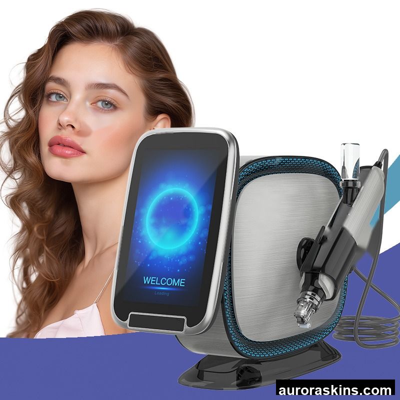 Automatic Pipe Cleaning Nano Beauty Facial Daily Care RGB Light Microneedling MesoGun Skin Tightening Wrinkle Meso Injector