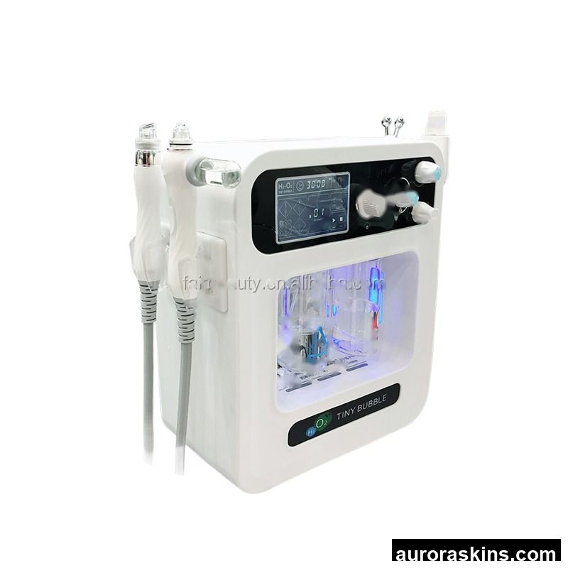 Professional High Quality 4 in 1 H2 O2 Blackhead Remover Vacuum Facial Aqua Peel Machine for Deep Cleaning