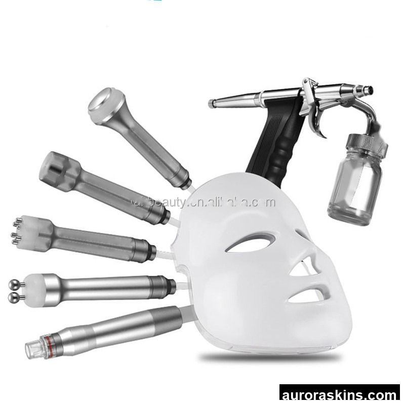 Aqua 8 in 1 Peeling Vacuum Cleaning Machine RF BIO- Lifting Beauty Machine with Mask Meso Gun