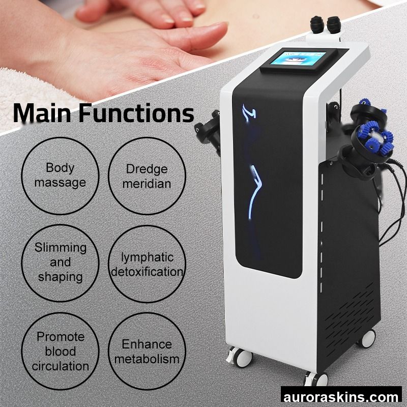 Aurora Skins 5-in-1 Vibratory Cellulite Reduction Body Toning Instrument , Inner Ball 360° Rotary Roller, Upper Body Shaper