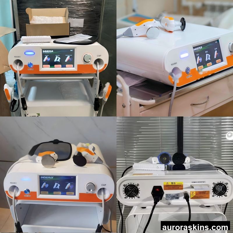Aurora Skins a 448khz RET CET Face Lifting Neck Tightening Ceramics Massager Warm Antiaged Homeuse Salon Newest Pain Relief Skincare