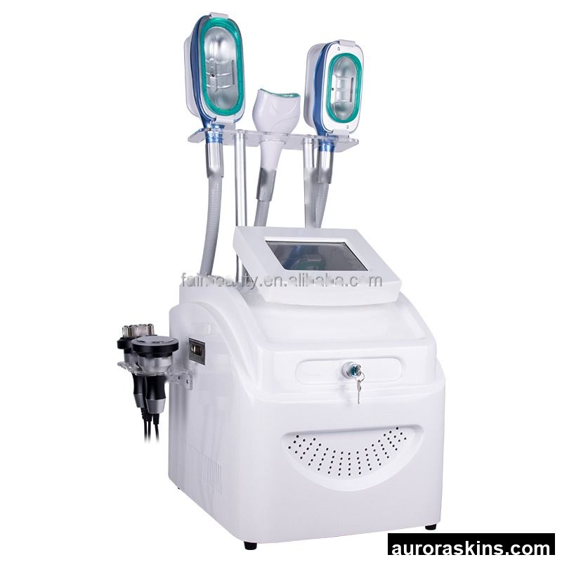 Factory Price 3-in-1 Fat Freezing Machine with Freezing Handles+Chin Probe+High-frequency Sound Handle+Rediofrequency Handle