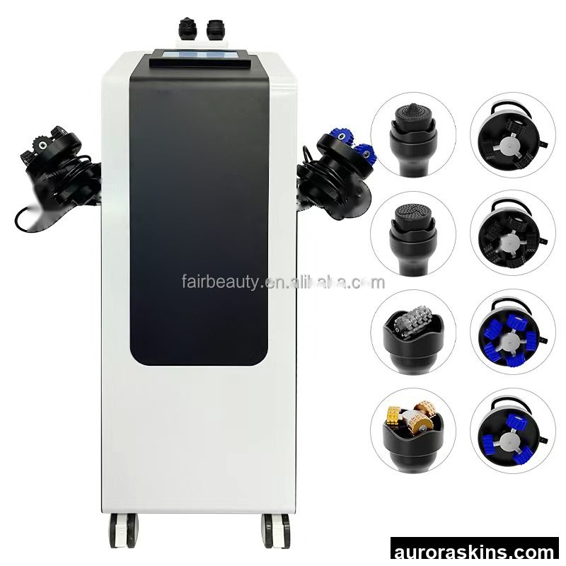 6 Handles Vacuum Roller Lymphatic Drainage Slimming Machine 360 Rotating Inner Ball Roller for Beauty Salon