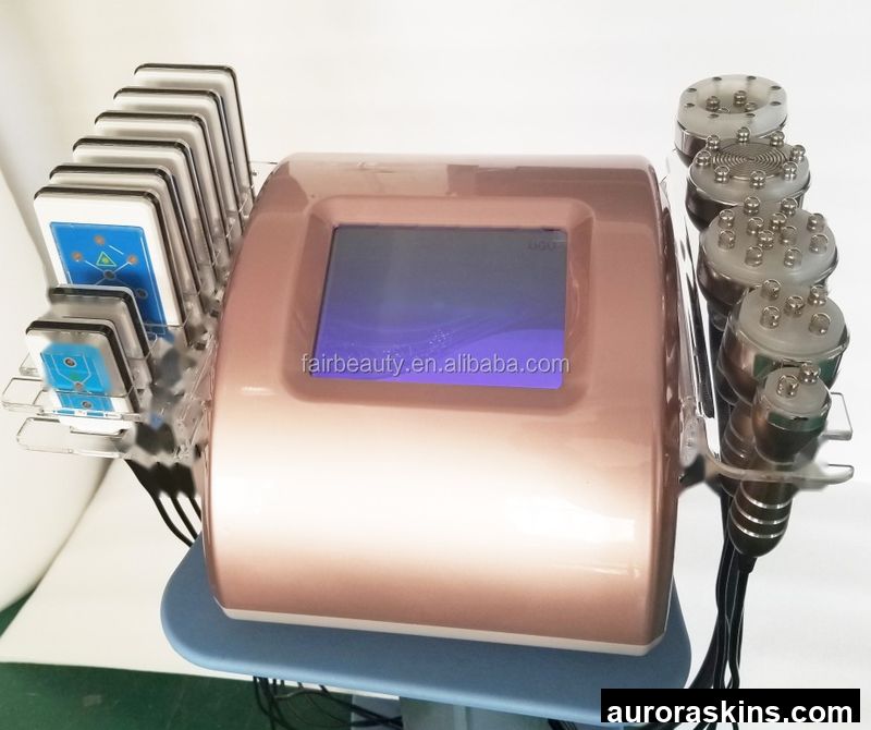 2022 Aurora Skins Salon Equipment Rf Lipo Laser 40k or 80k Cavitation Slimming Machine