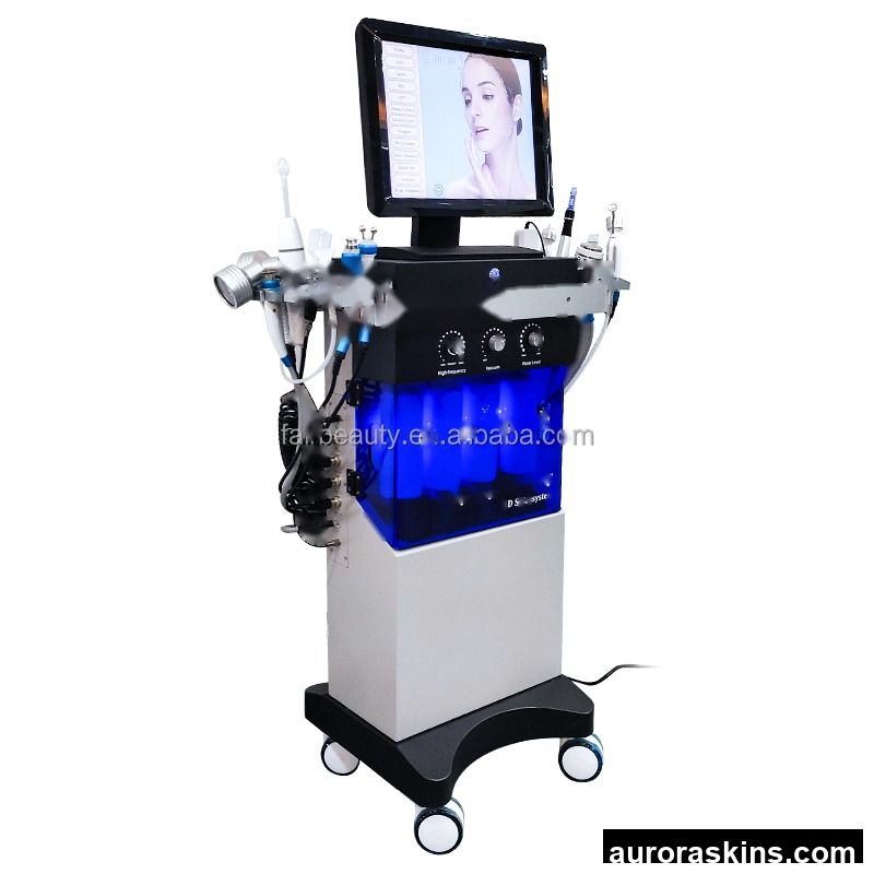 Beauty Care Equipment 14 in 1 Spa Facial Wrinkle Removing and Care Machine Oxygen Microdermabrasion Machine