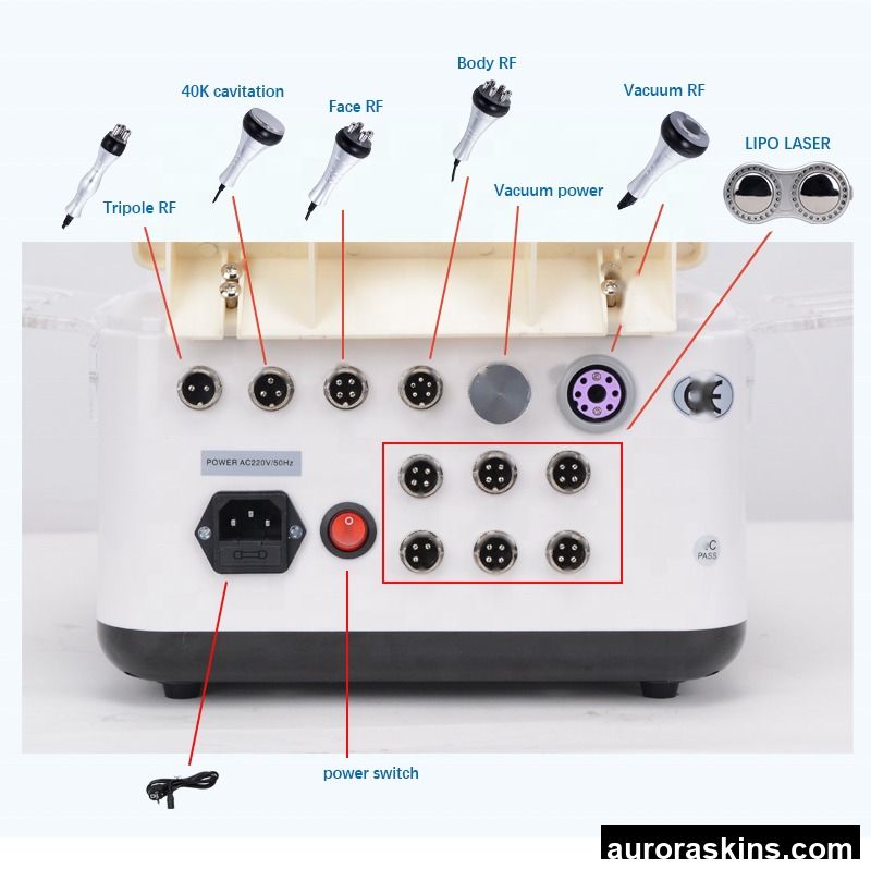 40k or 80k 6in1 Vacuum Cavitation Goldenrose pink Lipolaser Rf 80k Radio Frequency Salon Factory Price Hotsell Kim8