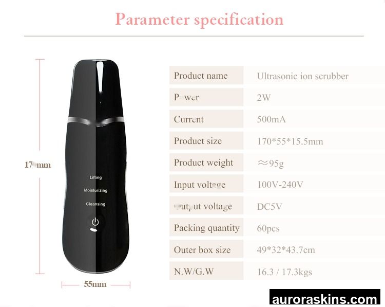 Hot Sales US Plug Face Lift Machine Facial Pore Cleaner Skin Peeling Scrubber for Blackhead Removal