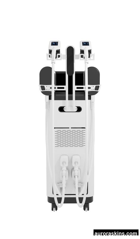 Multi-Functional Aurora Skins Fat Freezing Machine Magnetic Muscle Stimulator with 4 Handles for Fat Reduction Muscle Building