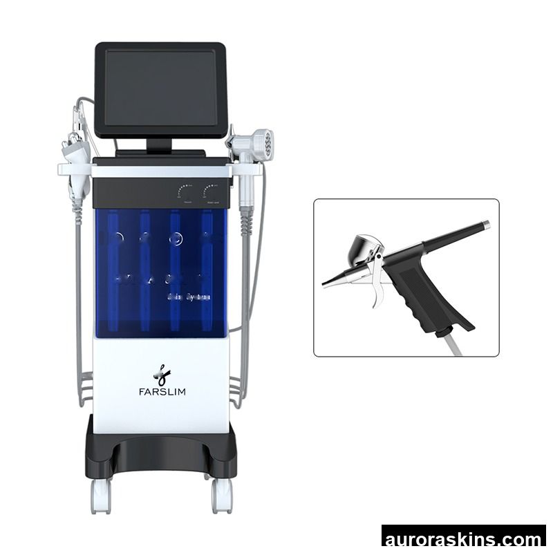 Water Facial Micro Dermabrasion Oxygen Beauty Salon Machine Oxygen Jet Water Oxygen Bubble Aqua Facial Machine