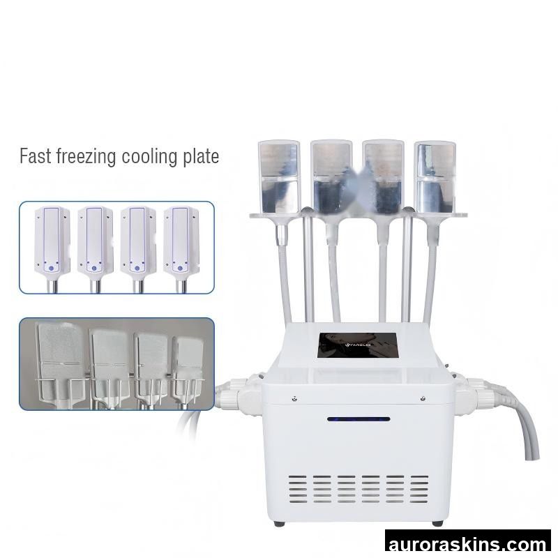 Aurora Skins a 3IN1 RF CRYO Slimming PADS 4 Handles Fat Freeze Cryolipollyss Beauty Equipment Factory Price Cryo Spa Beauty Freeze